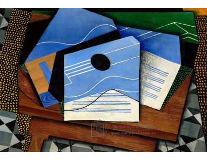 VJG 36 Juan Gris - Kytara na stole