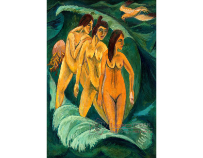 VELK 88 Ernst Ludwig Kirchner - Tři koupající se ženy