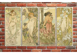 Obrazový set 4D Alfons Mucha 4