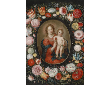 VKZ 457 Andries Daniels a Simon de Vos - Madonna a dítě v květinové girlandě