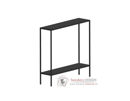 KUBA, konzolový stolek, černá