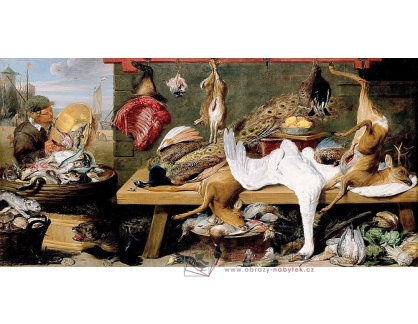 A-2579 Frans Snyders - Trhová scéna na nábřeží