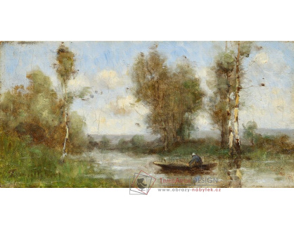 A-8811 Paul Désiré Trouillebert - Rybář v člunu na řece