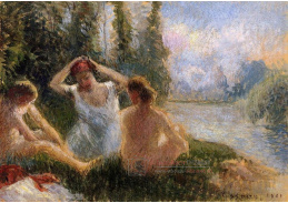 VCP-114 Camille Pissarro - Koupající se ženy na břehu řeky