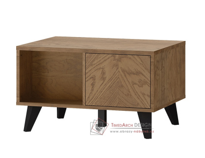 MIRI 41, konferenční stolek 80x60cm, dub rustikální