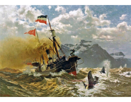 VN-237 Carl Saltzmann - Císař Wilhelm II na lovu velryb