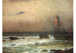 Jakub Schikaneder - Moře s majákem