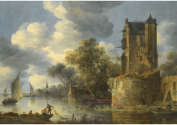 VH456 Adriaen van der Kabel - Bašta v říční krajině
