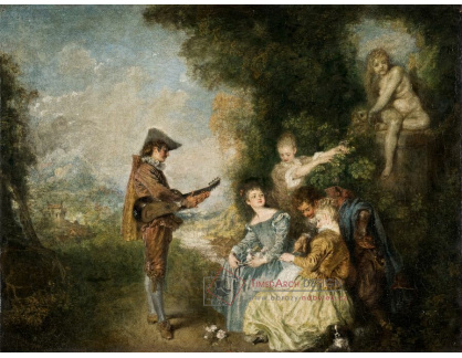 A-6802 Antoine Watteau - Lekce lásky