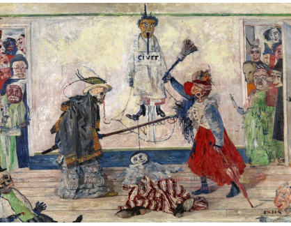 A-6978 James Ensor - Kostlivci se perou o oběšeného muže