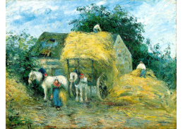 VCP-412 Camille Pissarro - Vůz tažený koňmi v Montfoucault