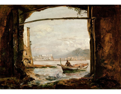 SO XIV-356 Johan Christian Dahl - Pohled z jeskyně poblíž Posillipo