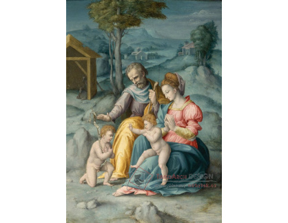 SO XVII-79 Francesco Ubertini - Svatá rodina s dítětem a svatým Janem