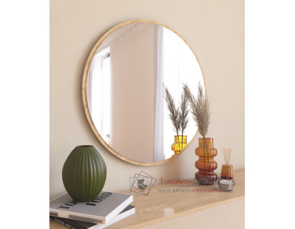 VEROLI, nástěnné zrcadlo pr. 60cm, černá