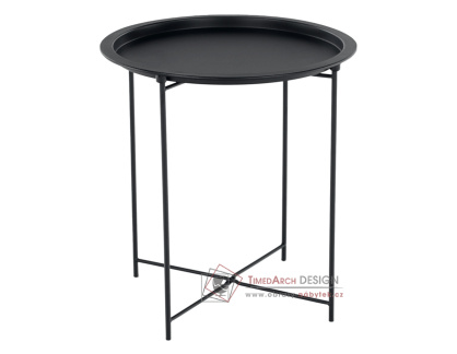 RENDER, příruční stolek s odnímatelým tácem, černá
