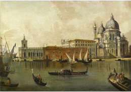 KO IV-450 Michele Marieschi - Pohled na Dogana a Santa Maria della Salute v Benátkách