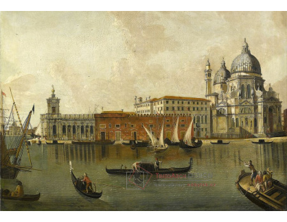 KO IV-450 Michele Marieschi - Pohled na Dogana a Santa Maria della Salute v Benátkách