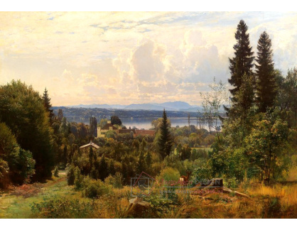 A-3952 Anders Andersen-Lundby - Letní den na jezeře Starnberg