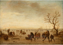 A-7447 Isaac van Ostade - Bruslaři na ledě