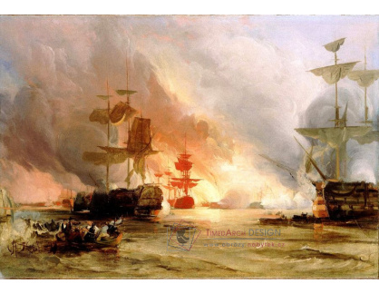 VANG266 George Chambers - Bombardování Alžíru roku 1816