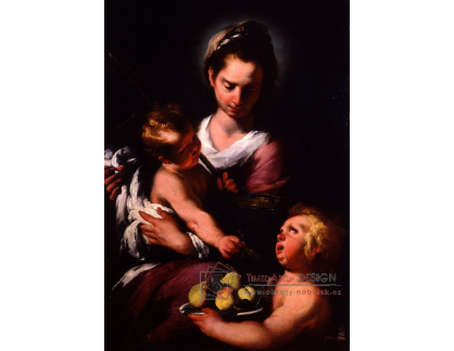 XV-262 Bernardo Strozzi - Madona s dítětem a svatým Janem Křtitelem