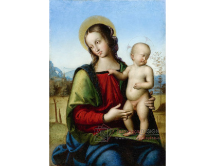 KO V-211 Raffael Santi - Madonna s dítětem v krajině