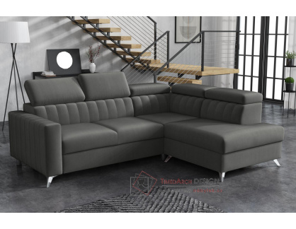 MILDRED PREMIUM III, sedací souprava - pravá, látka Salvador 18 šedá