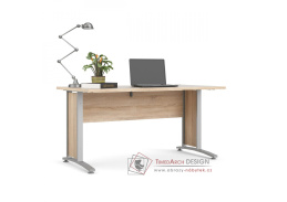 OFFICE 80400/71, psací stůl, silver grey / dub sonoma