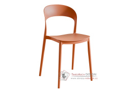 RADANA NEW, jídelní židle, oranžový plast