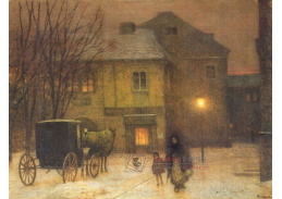 Jakub Schikaneder - Zimní večer ve městě III