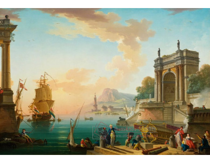 D-6644 Charles Francois Lacroix de Marseille - Výhled na přístav ve Středozemním moři