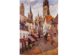 VCP-56 Camille Pissarro - La Rue de Epicerie v Rouen