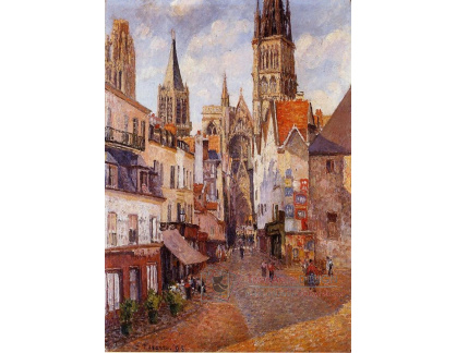 VCP-56 Camille Pissarro - La Rue de Epicerie v Rouen