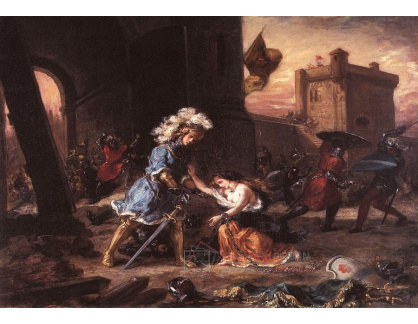 VEF 11 Eugene Ferdinand Victor Delacroix - Amadis osvobozující princeznu Olgu z hradu Galpans
