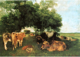 VSO 553 Gustave Courbet - Přestávka na oběd v průběhu senoseče