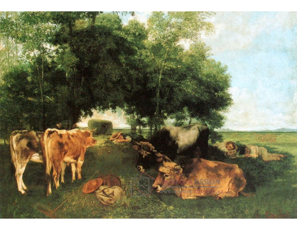 VSO 553 Gustave Courbet - Přestávka na oběd v průběhu senoseče
