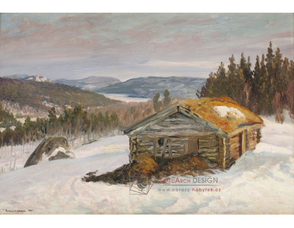 SO VIII-259 Anshelm Schultzberg - Chata v zimní krajině
