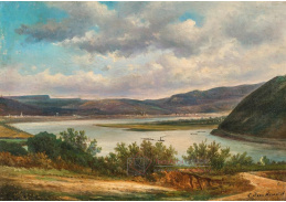 A-7342 Elias Pieter van Bommel - Pohled na Dunaj u Visegrádu