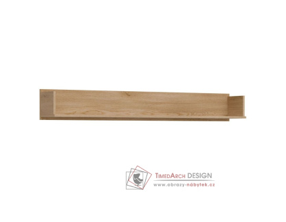 MILTON ML09, závěsná police 163,5cm, dub cremona torro