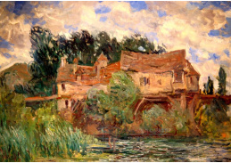 VCM 140 Claude Monet - Domy na starém mostě ve Vernon
