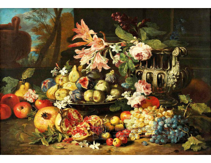 BRG-02 Abraham Brueghel - Zátiší s ovocem a květinami