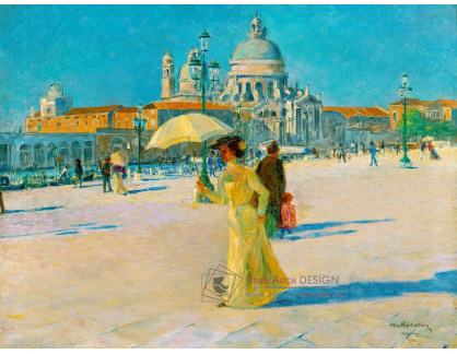 DDSO-913 Max Schlichting - Pohled z Piazzetta Santa Maria della Salute a Dogana