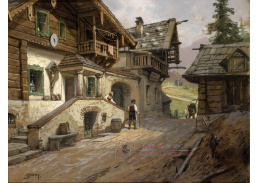 SO XII-167 Georg Janny - Cesta vesnicí v Alpách