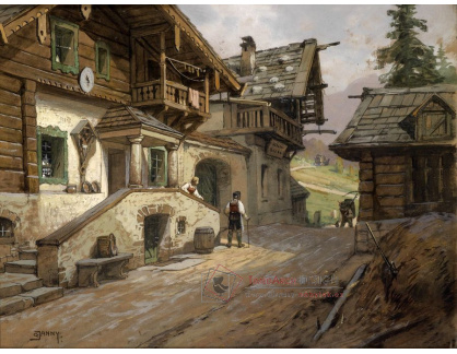 SO XII-167 Georg Janny - Cesta vesnicí v Alpách