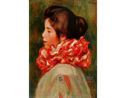 VR14-138 Pierre-Auguste Renoir - Žena s červeným límcem