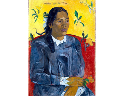 VPG 64 Paul Gauguin - Tahiťanka s květinami