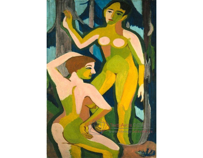 VELK 52 Ernst Ludwig Kirchner - Dvě nahé ženy v lese