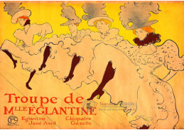 R7-4 Henri Toulose-Lautrec - Plakát skupiny mademoiselle Eglantine