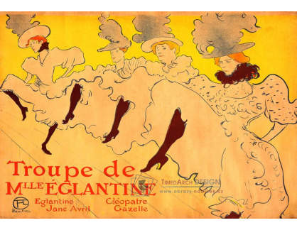 R7-4 Henri Toulose-Lautrec - Plakát skupiny mademoiselle Eglantine