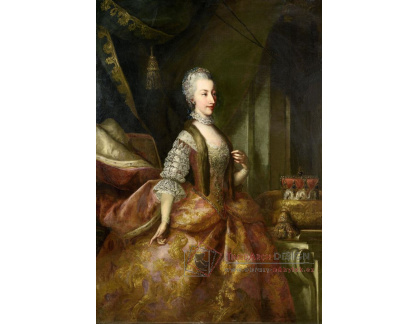 PORT-338 Johann Gottfried Auerbach - Portrét rakouské arcivévodkyně Marie Amalie